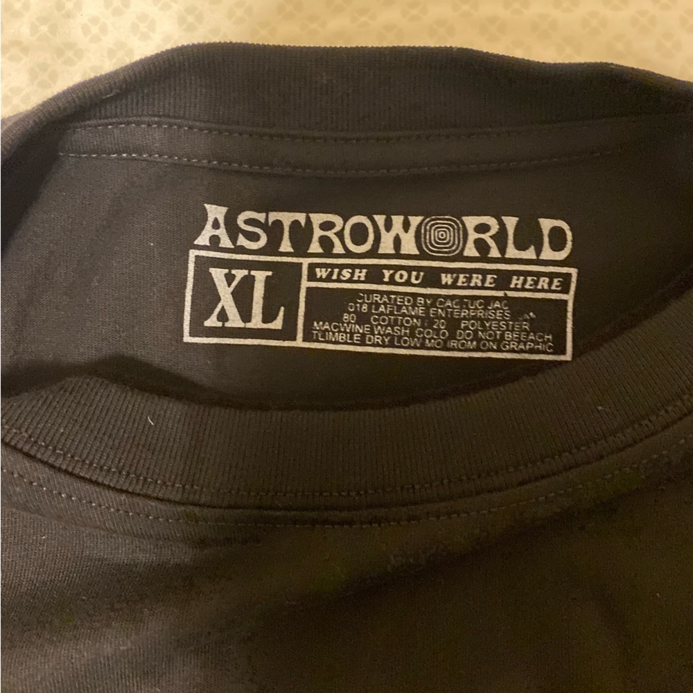 Cactus Jack by Travis Scott Astroworld Tour Tee 'Black'